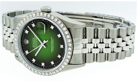 price rolex stainless steel 1.40ctw diamond datejust mens wristwatch|vintage Rolex Datejust watch.